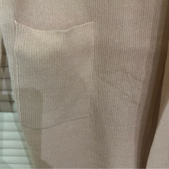 Esperanza Apricot Blush Cardigan Pockets Long Sleeves Cardigan - Picture 5 of 10